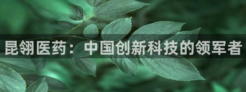 九游会老哥：昆翎医药 